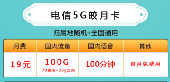 手機流量卡有什么套餐推薦？ 19元100G的套餐介紹電信清風(fēng)卡300G大流量上網(wǎng)卡