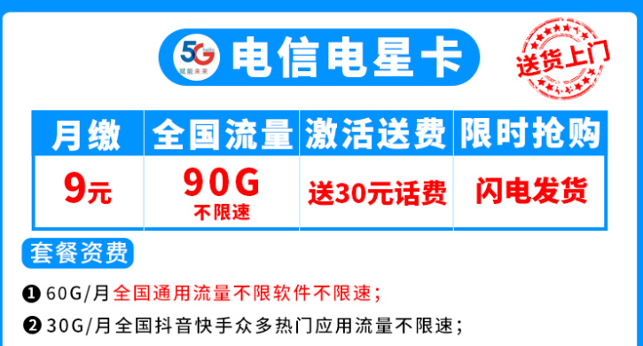 流量卡合約期、按天折算等問題說明 電信流量卡套餐介紹低月柱超多流量放心用