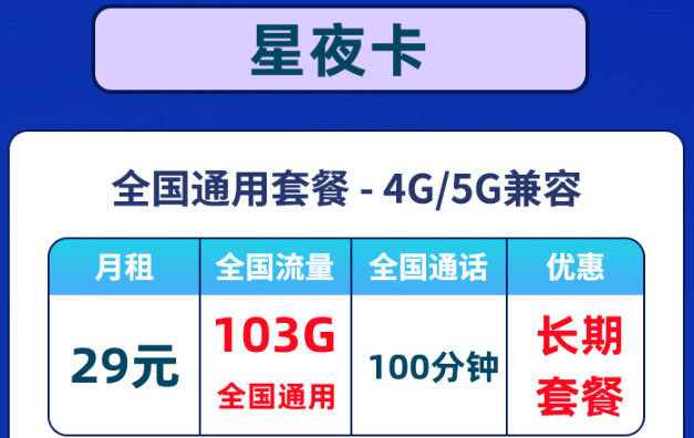 優惠好卡推薦！聯通星夜卡全通用流量+聯通超炫卡可選號碼|包郵到家